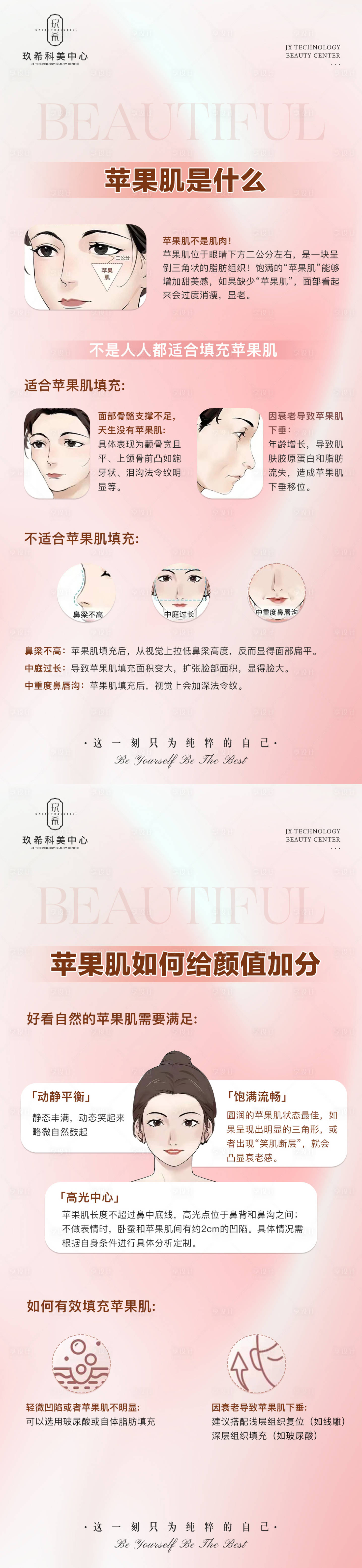 源文件下载【享设计】搜索编号：55230016414639198【医美苹果肌科普系列海报】