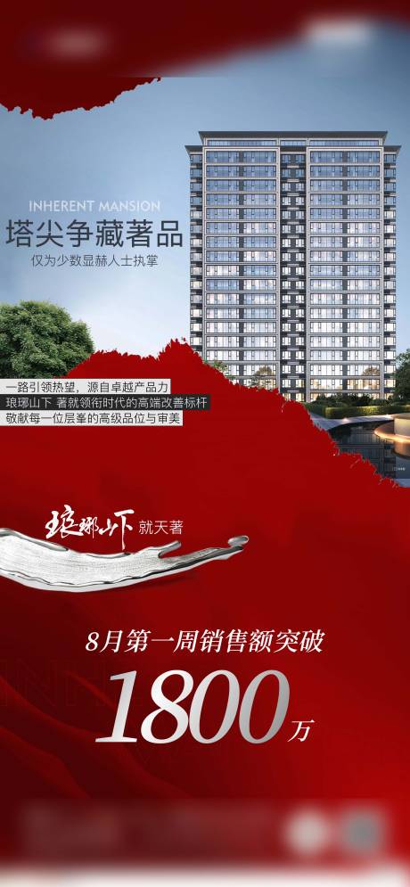 源文件下载【享设计】搜索编号：48770016980736896【地产热销业绩海报】