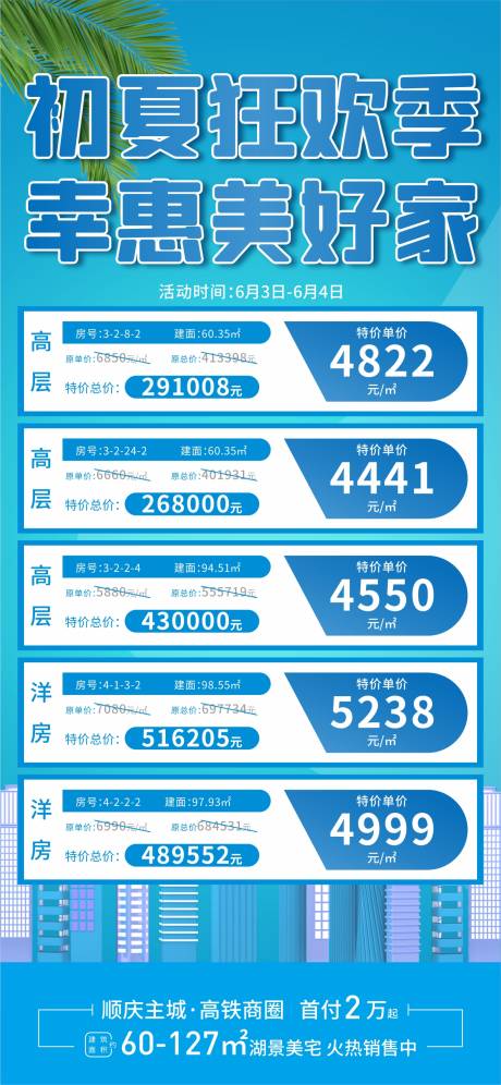 源文件下载【地产夏日特价房海报】编号：43040017030864586