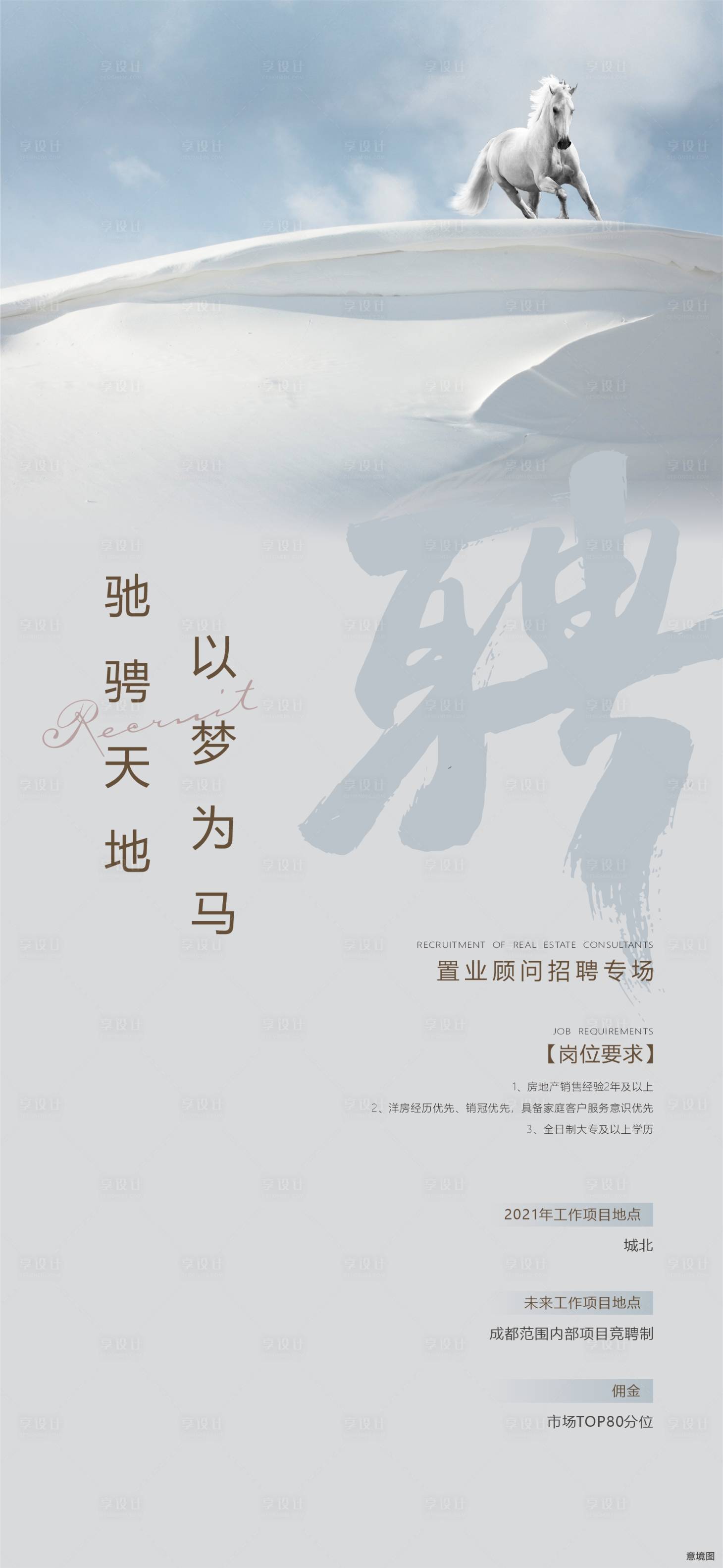 源文件下載【享設計】搜索編號：14460016831453972【寫字樓招聘海報】