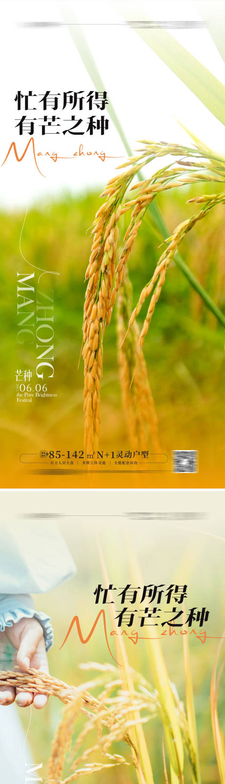 源文件下載【享設計】搜索編號：20750016616948913【芒種節氣海報】