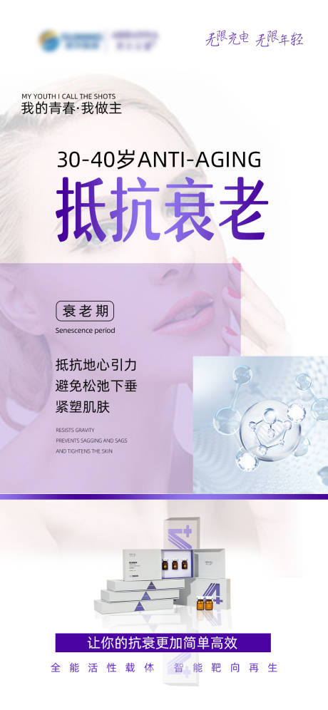 源文件下載【享設計】搜索編號：16410016661291177【醫美抵抗衰老海報】