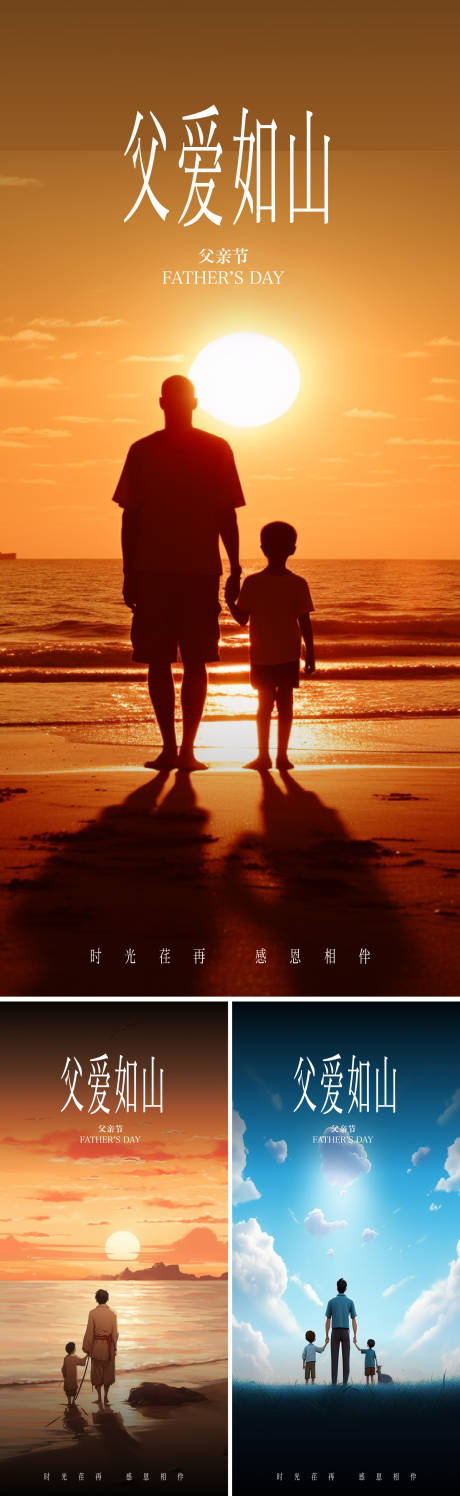 源文件下载【父亲节系列海报】编号：49830016944632536