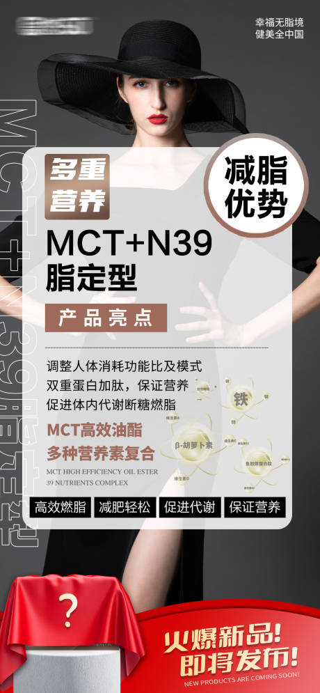 源文件下载【医美产品减脂优势简约海报】编号：68240016908399331