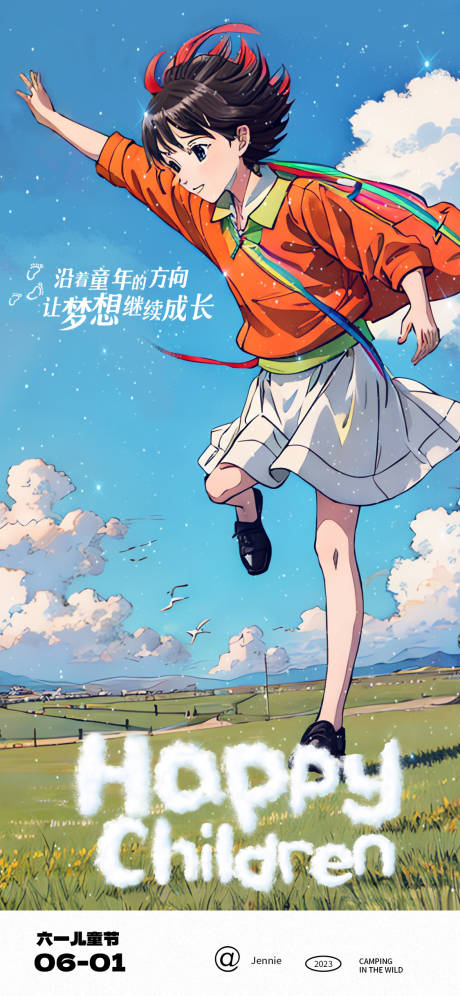 源文件下载【漫画风儿童节海报】编号：20230523140955948