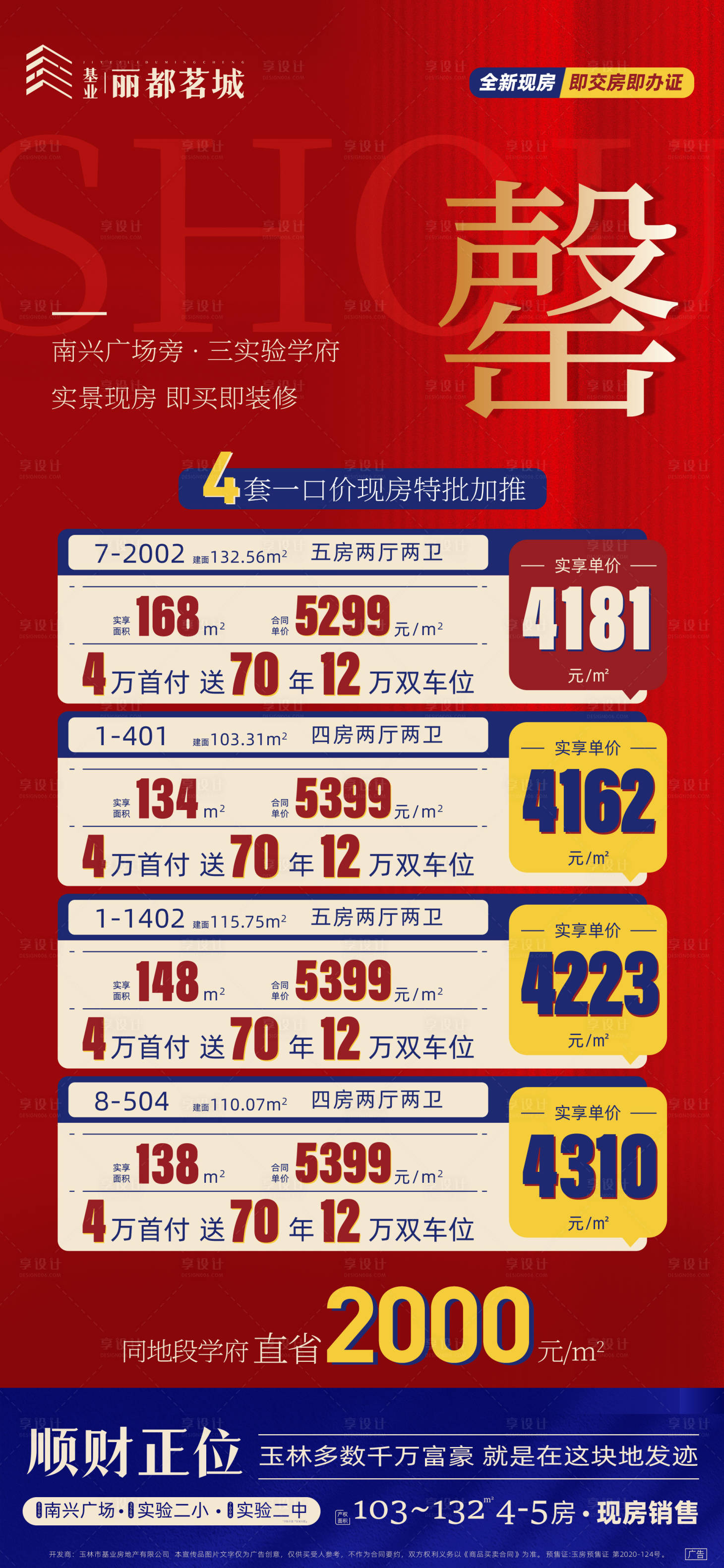 源文件下載【享設計】搜索編號：45840016623444788【地產特價房喜慶海報】