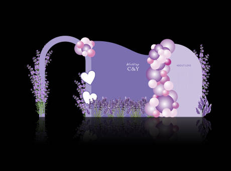 紫色主题婚礼-源文件【享设计】