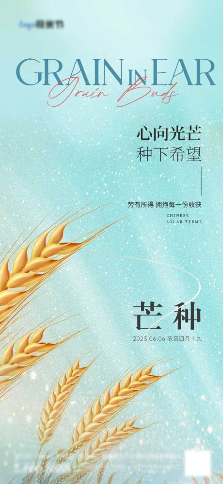 源文件下载【芒种海报】编号：19830017036053063