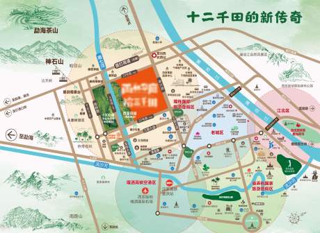 源文件下载【西双版纳雨林风景插画区位图】编号：36730016416426645