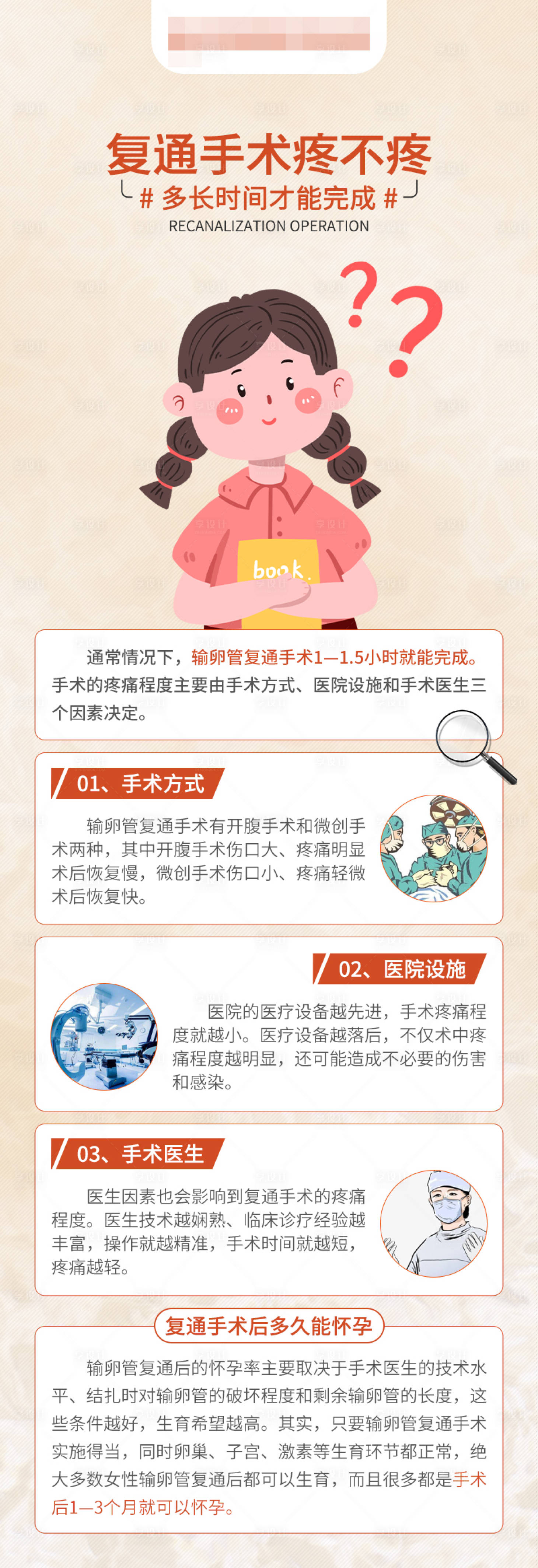 源文件下载【享设计】搜索编号：67020016781391137【复通手术科普海报】