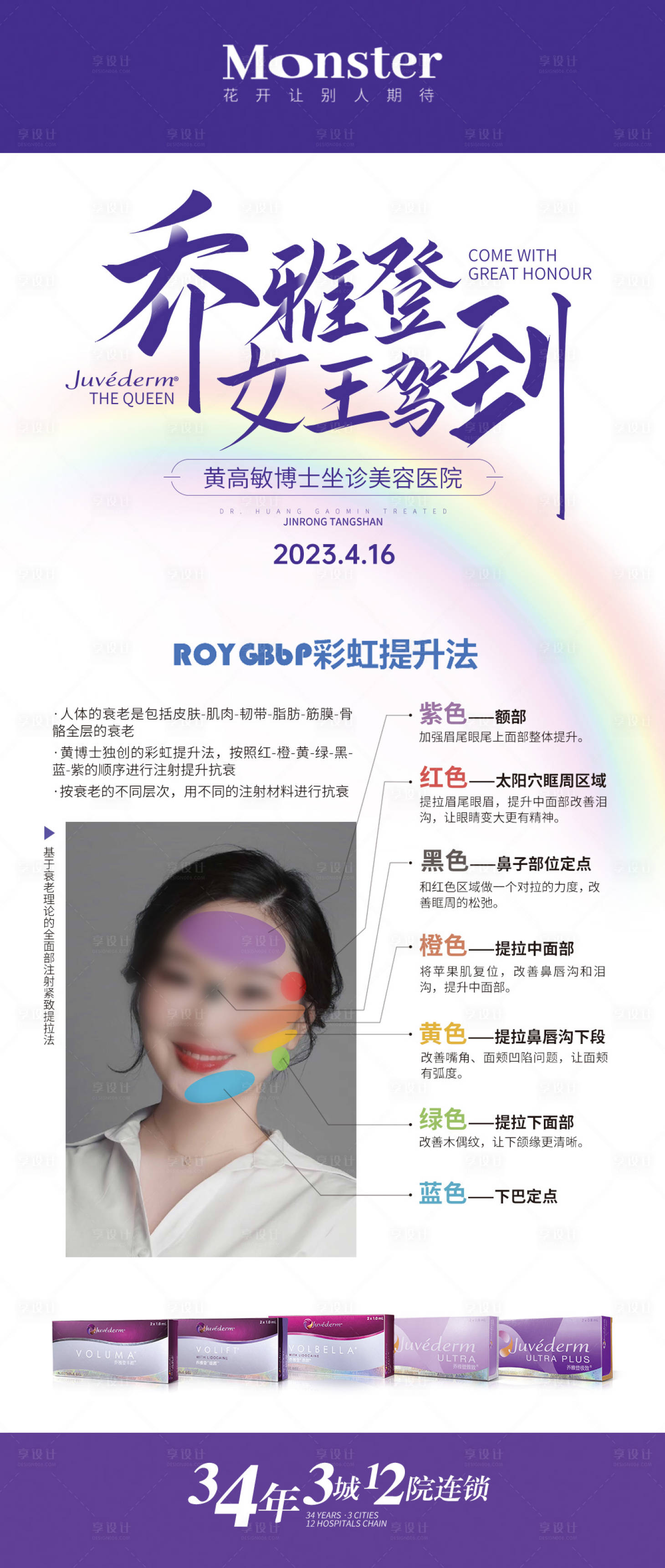 源文件下载【享设计】搜索编号：44470016530108045【医美乔雅登案例海报】