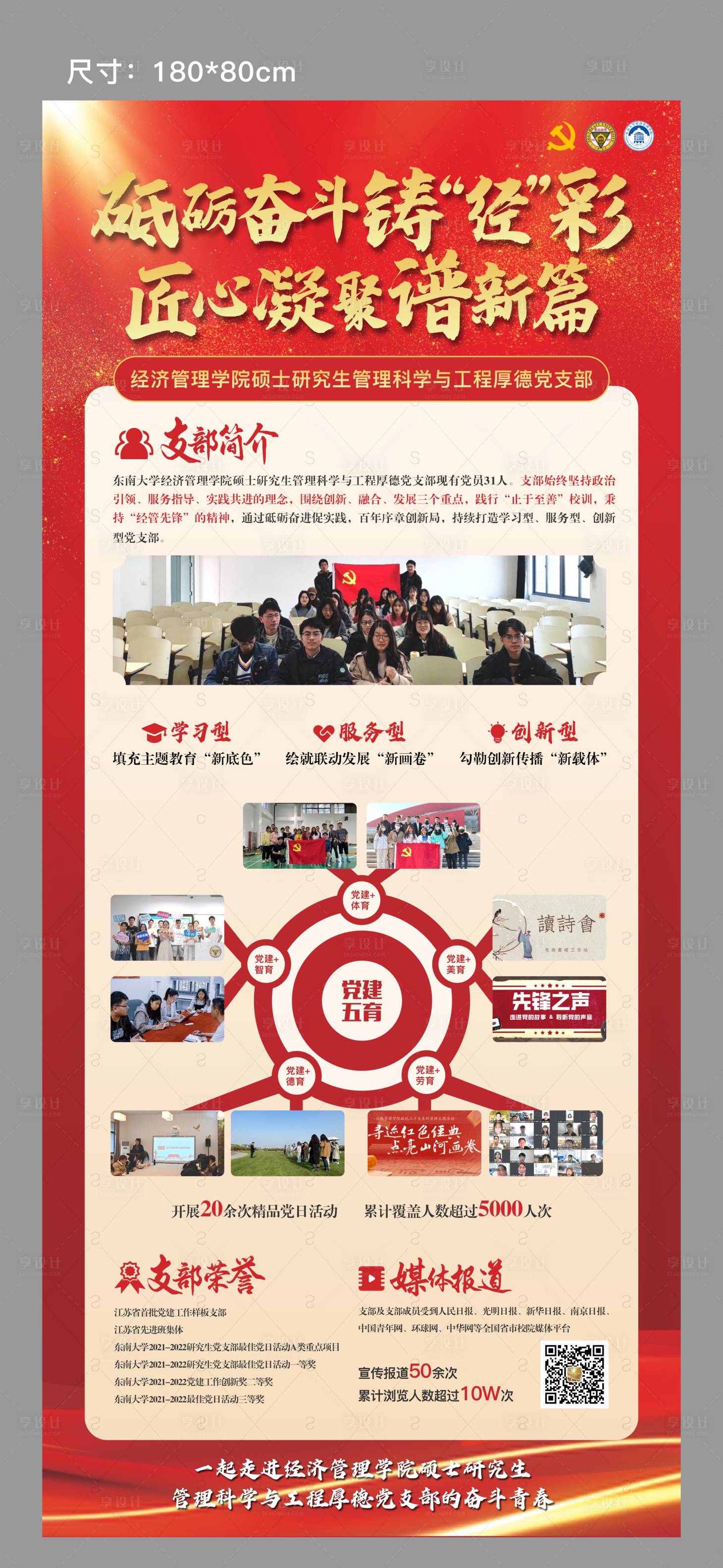 源文件下载【享设计】搜索编号：32700016862005759【党建文化展架】