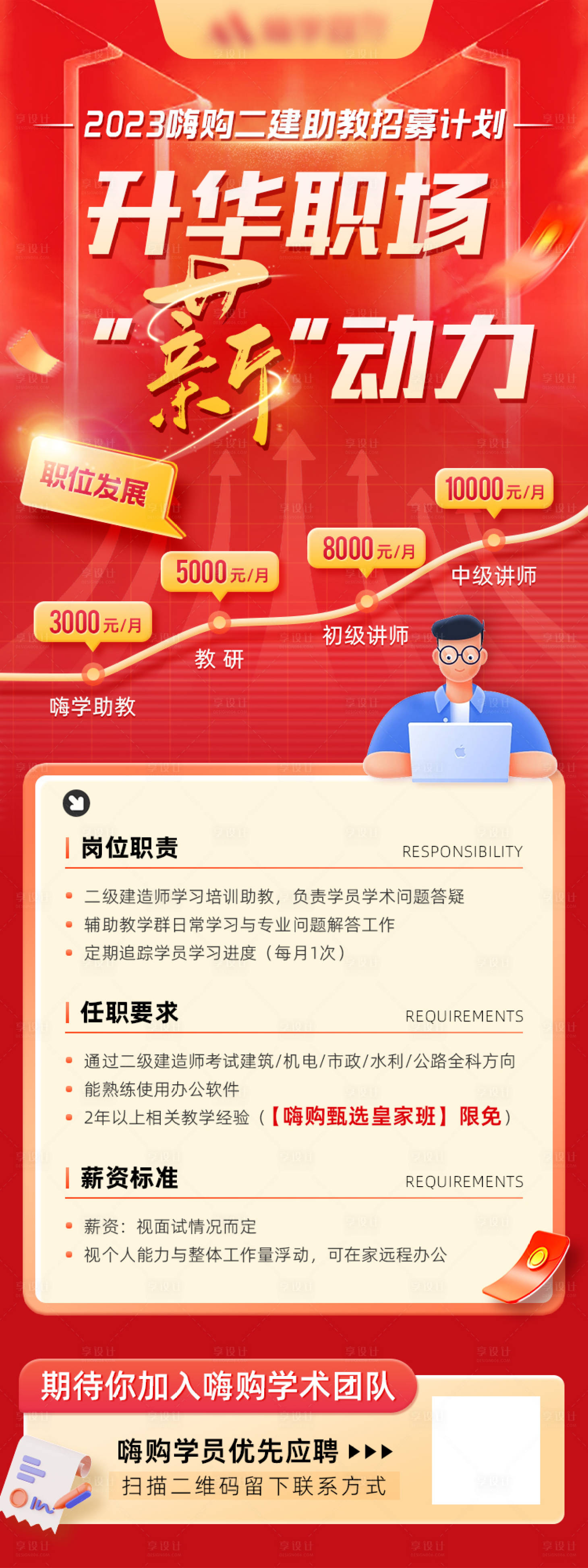 源文件下载【享设计】搜索编号：91540016844201770【职场招聘海报】