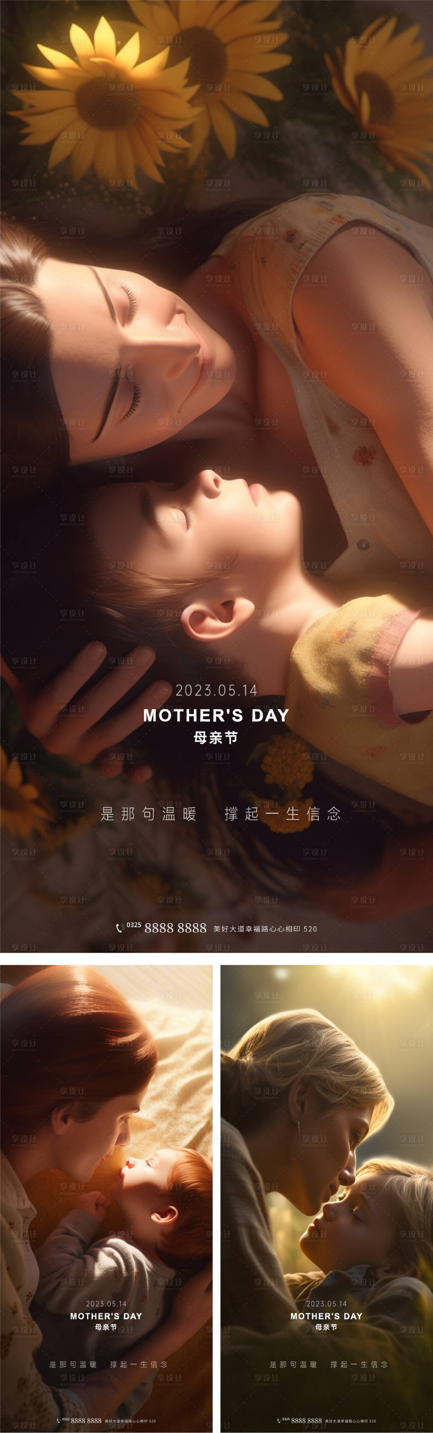 源文件下载【享设计】搜索编号：30830016636466314【母亲节海报】
