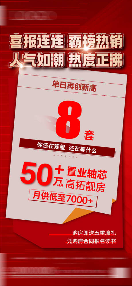 源文件下载【喜报地产海报】编号：36250016525282711