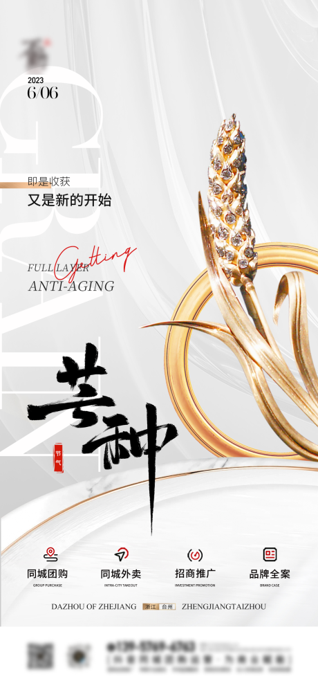 源文件下载【芒种节日节气质感海报】编号：62130017069024484