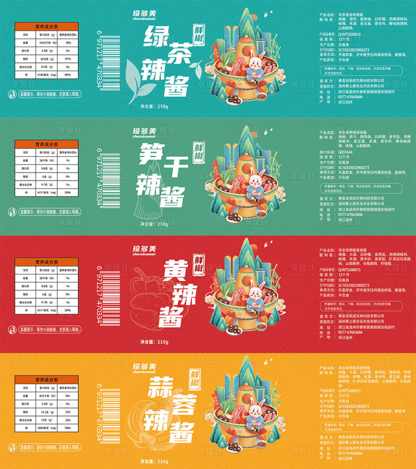 源文件下載【享設計】搜索編號：48180016971256589【辣醬瓶貼包裝貼紙】
