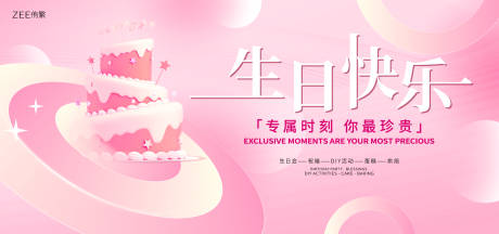源文件下载【生日会背景板】编号：28900016983113457