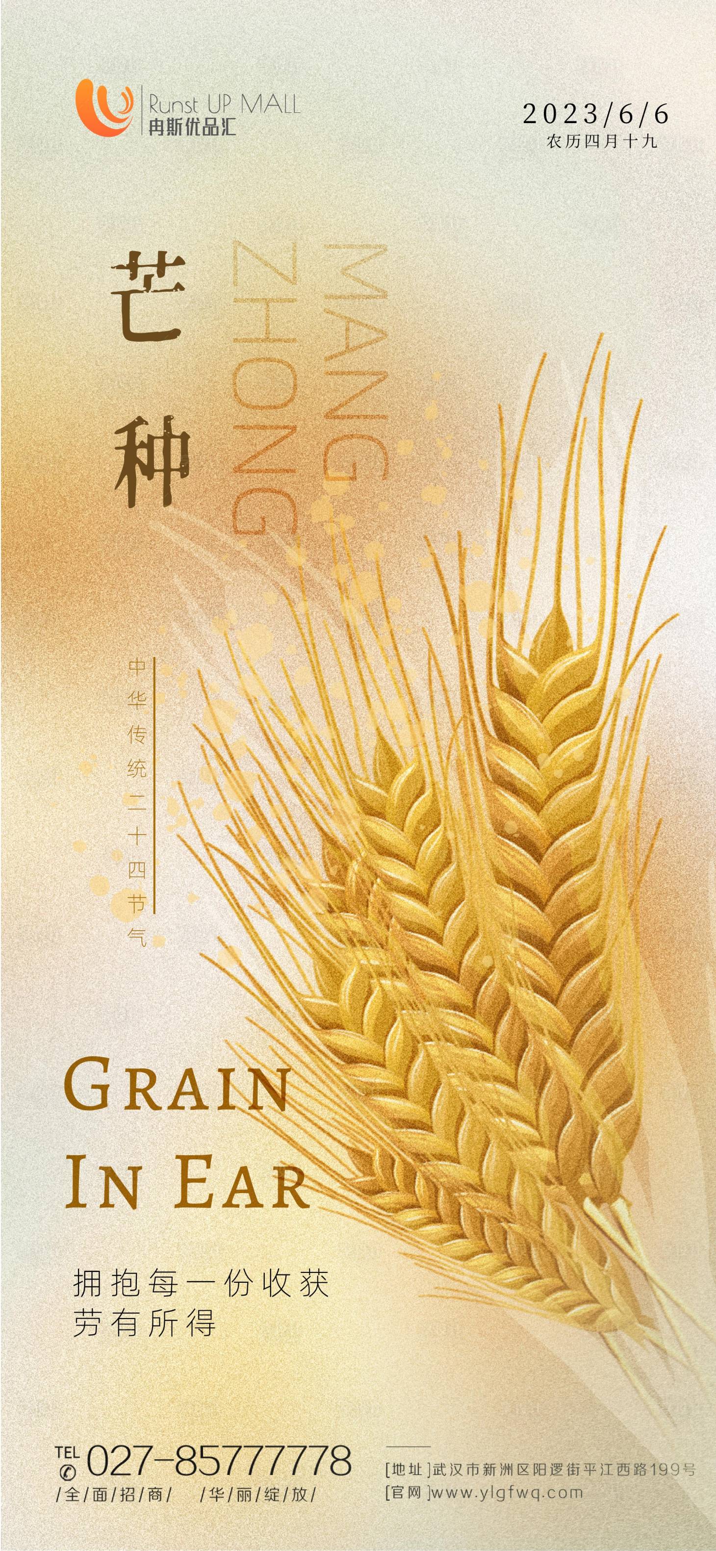 源文件下載【享設計】搜索編號：43820016853364466【二十四節氣芒種海報】