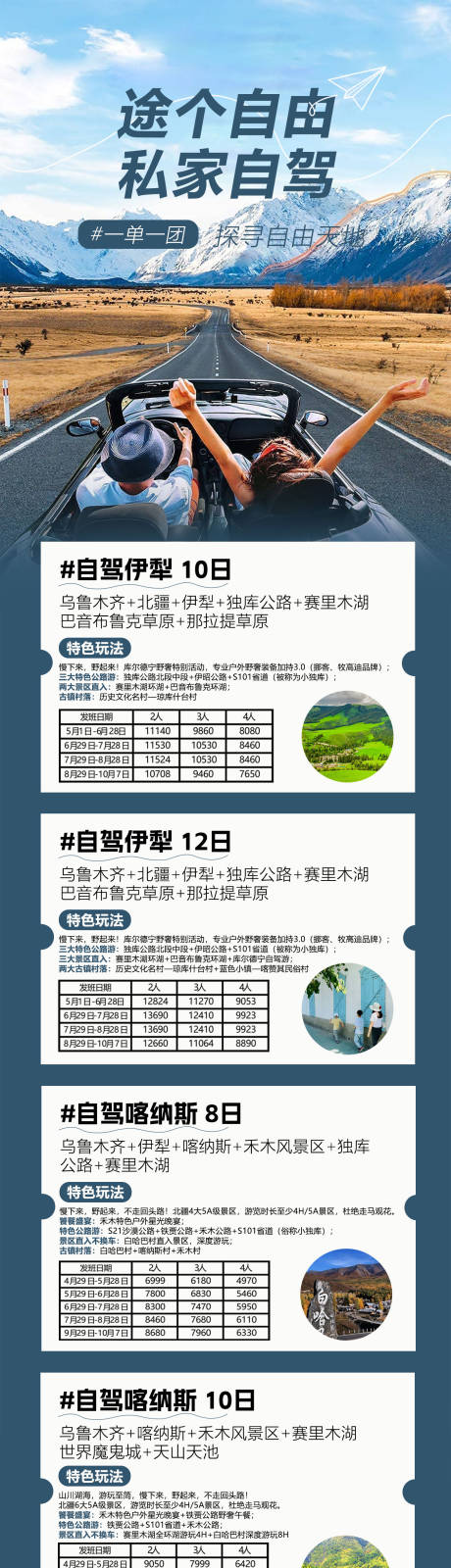 源文件下载【新疆自驾游旅游海报长图】编号：63220016994583225