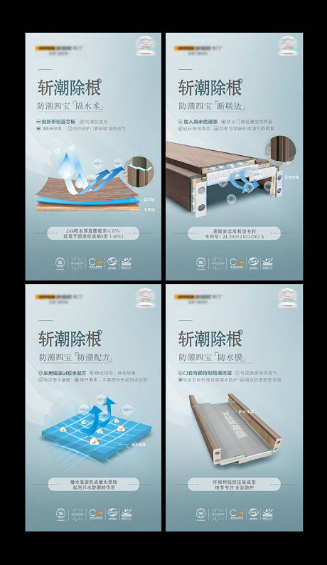源文件下载【门类防潮系列海报】编号：50230016676485743