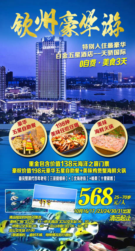 源文件下载【钦州五星酒店旅游海报】编号：20230502144924628