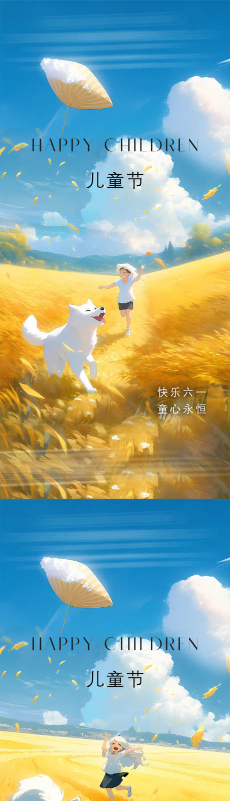 源文件下载【儿童节插画海报】编号：69870016942344084