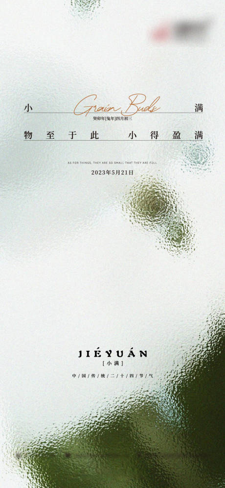 源文件下载【小满节气海报】编号：37880016689915195