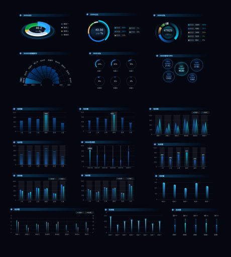 源文件下载【数据可视化大屏图表类素材】编号：20230520184903792