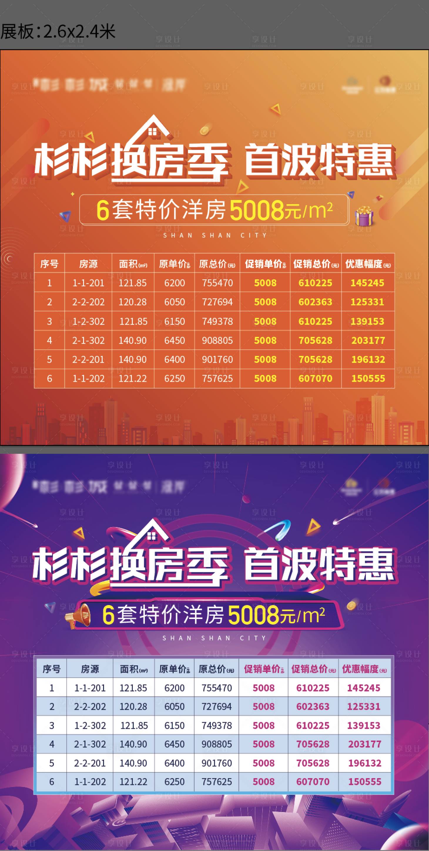源文件下载【618换房季特价房展板】编号：76240016850939179
