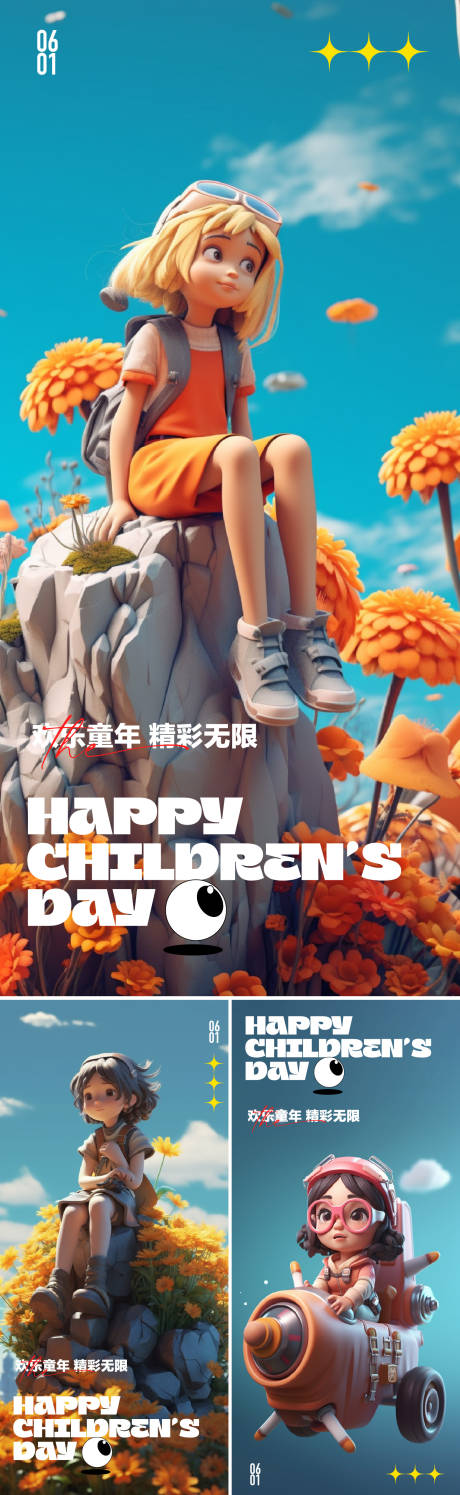 源文件下載【兒童節海報】編號：23020016926658070