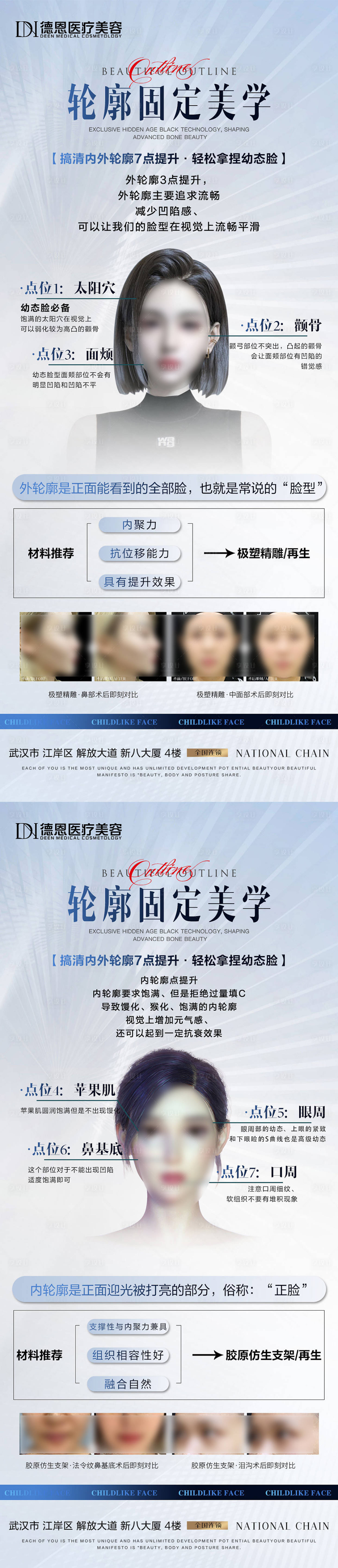 源文件下载【医美轮廓固定美学系列海报】编号：20170016712609428