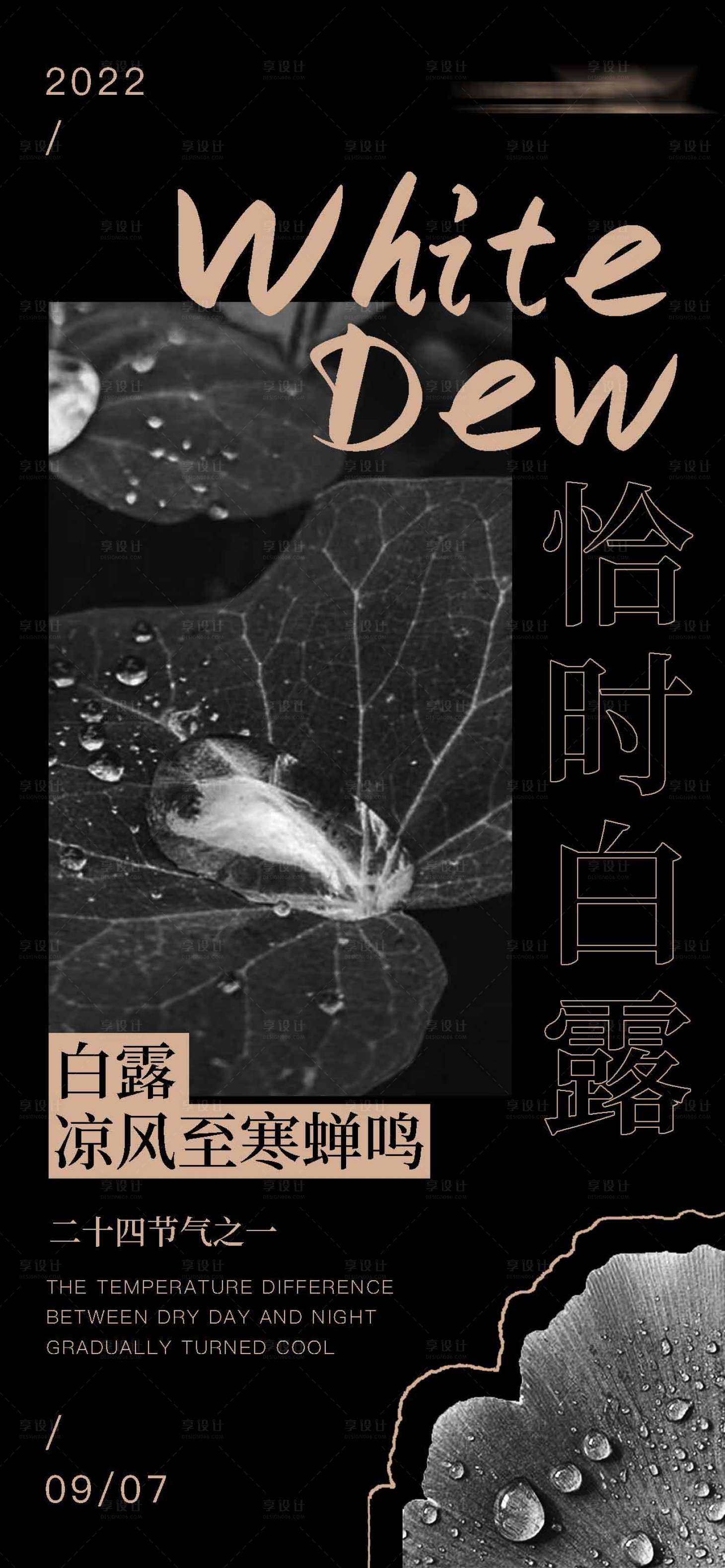 源文件下載【享設計】搜索編號：18310017054848881【白露節氣海報】
