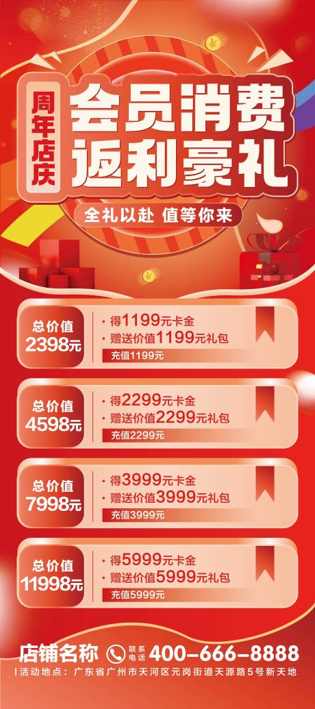 源文件下载【会员周年庆活动海报】编号：36710017031567062