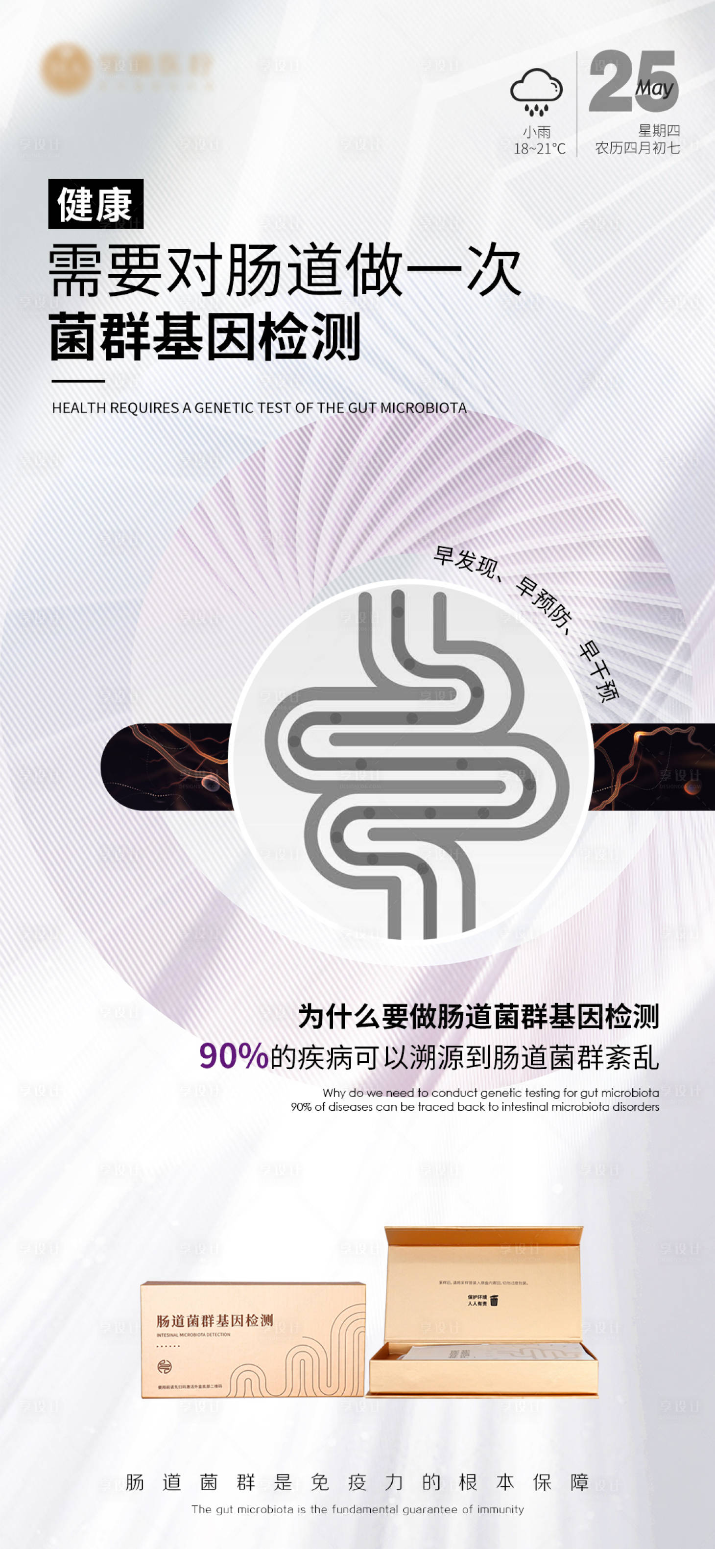 源文件下载【享设计】搜索编号：40420016951495909【肠道菌群宣传海报】
