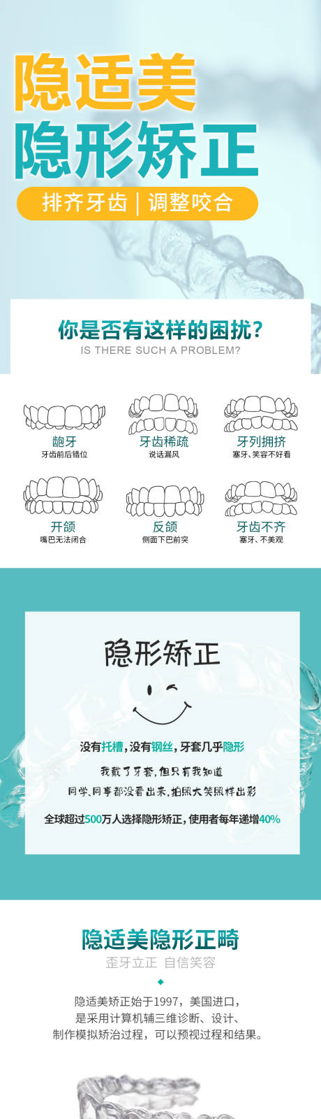 源文件下载【隐适美隐形矫正详情页】编号：20230516190645647