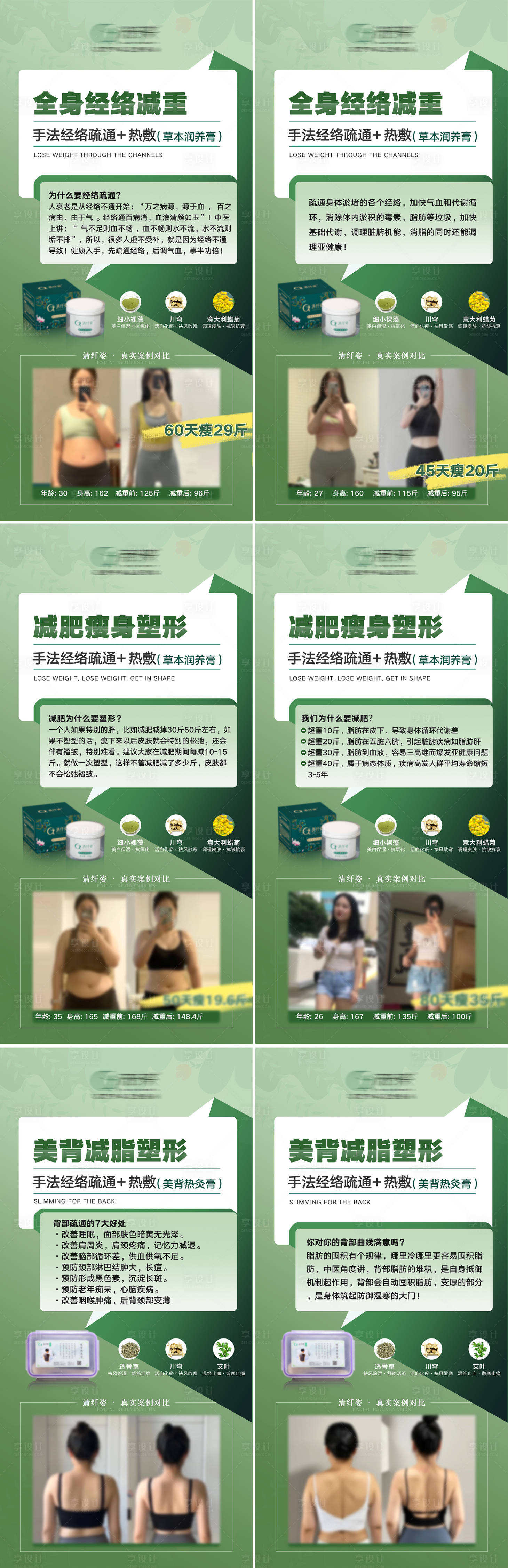 源文件下载【减肥瘦身产品科普案例海报】编号：38910016782472481
