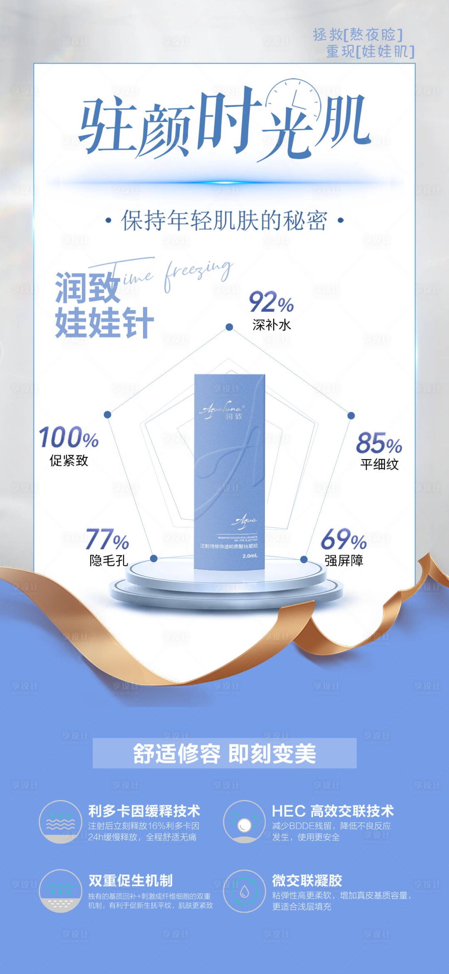 源文件下载【享设计】搜索编号：72750016948705639【驻颜时光肌海报】