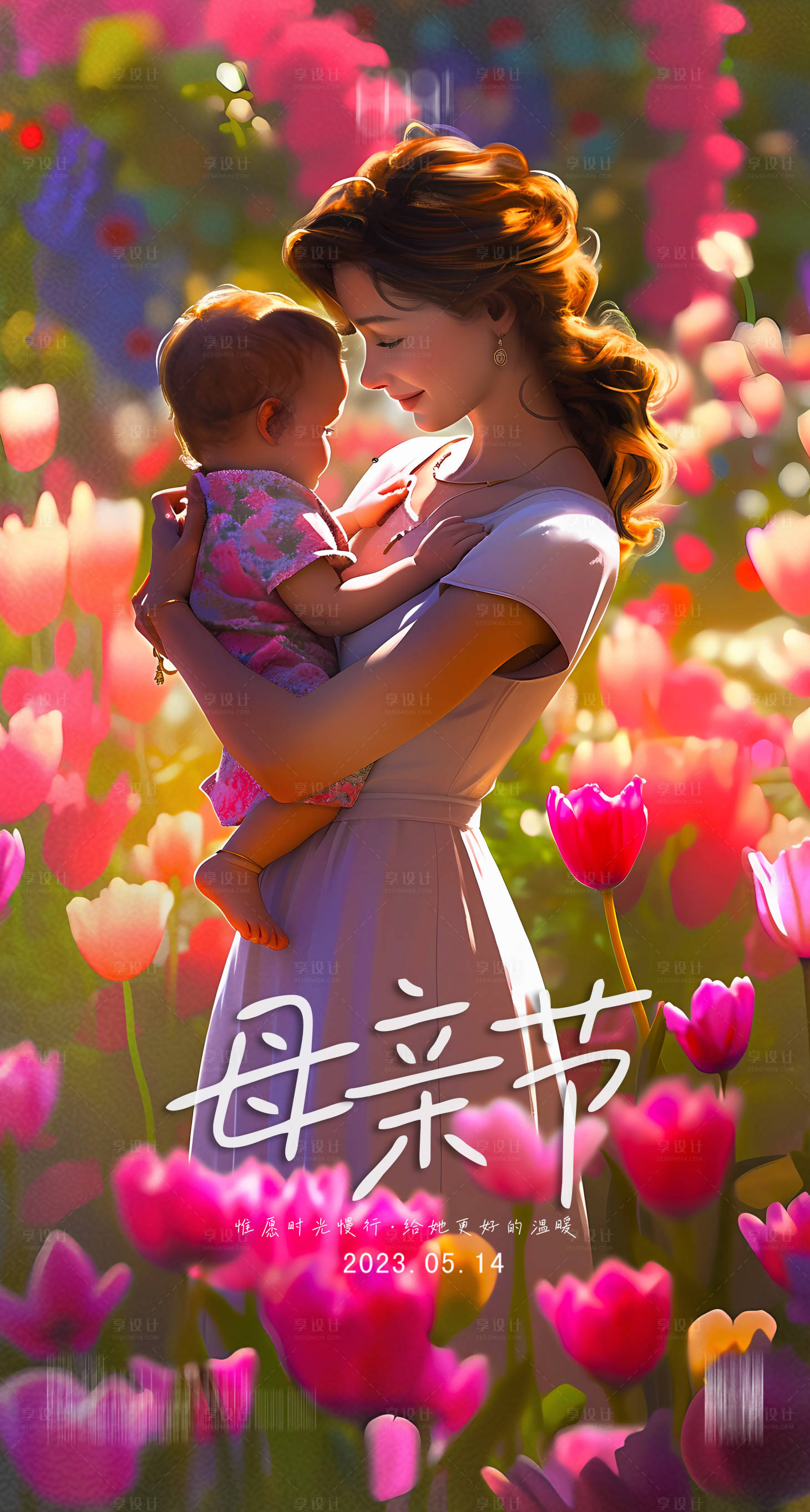 源文件下載【享設(shè)計(jì)】搜索編號(hào)：88110016677515850【溫馨母親節(jié)海報(bào)】