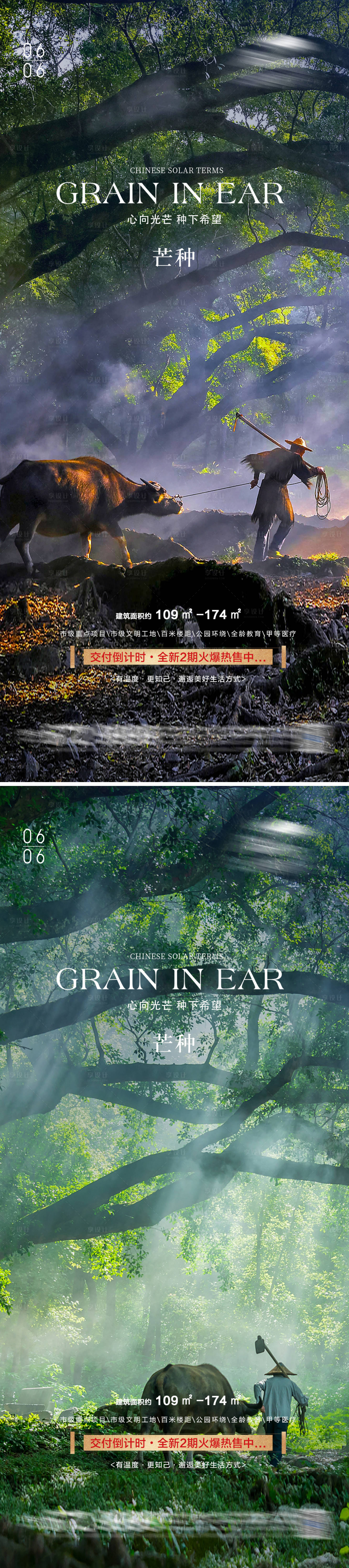 源文件下載【芒種節氣海報】編號：55430016881244434