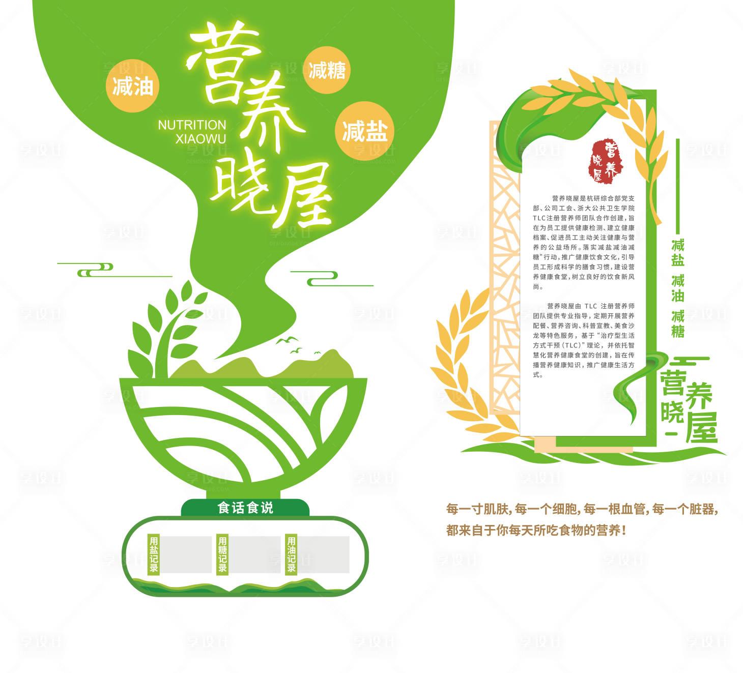 源文件下载【食堂文化墙活动背景板】编号：63950016919674805