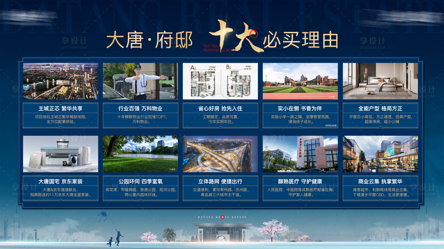 源文件下载【享设计】搜索编号：91290016564887487【地产十大理由背景板】