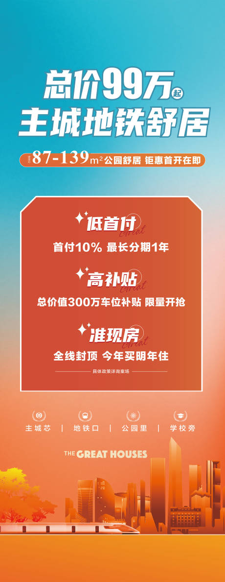 源文件下載【購房優惠政策展架】編號：28910016951804053