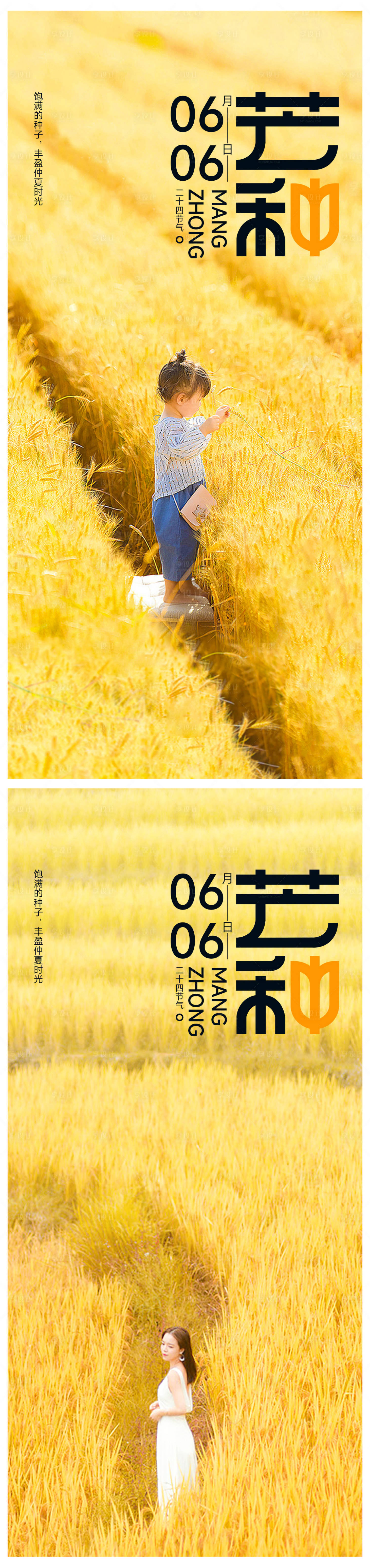 源文件下載【享設計】搜索編號：70870016973554304【芒種節氣海報】