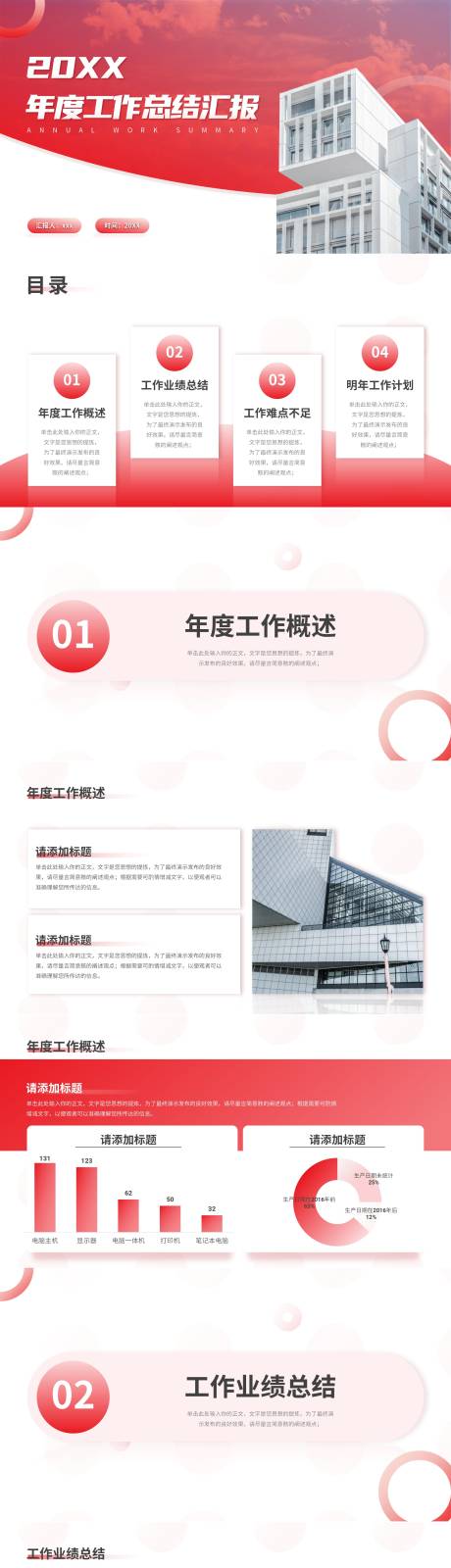 源文件下载【红色商务风年度工作总结报告PPT】编号：77990016505999221