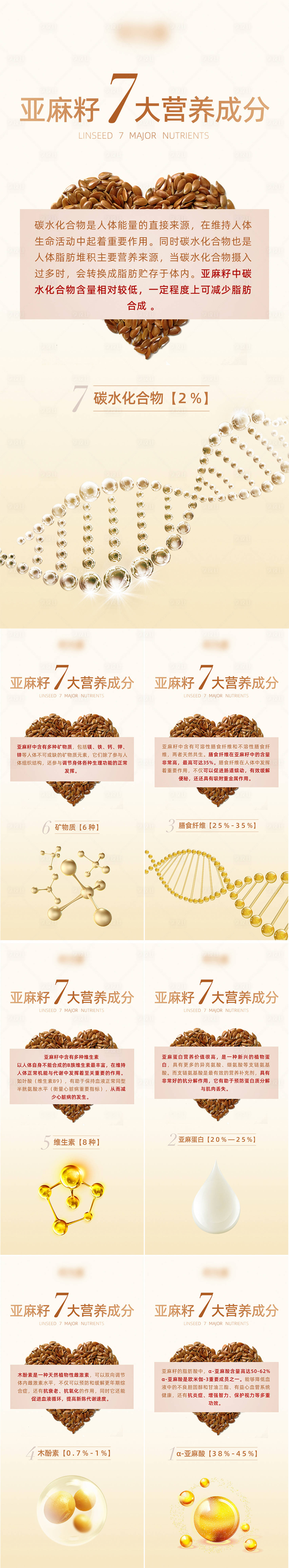 源文件下载【亚麻籽7大营养元素】编号：32570016859404930