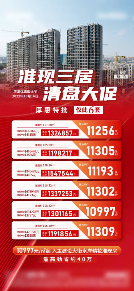 源文件下载【清盘钜惠特价房海报】编号：24180016808299559