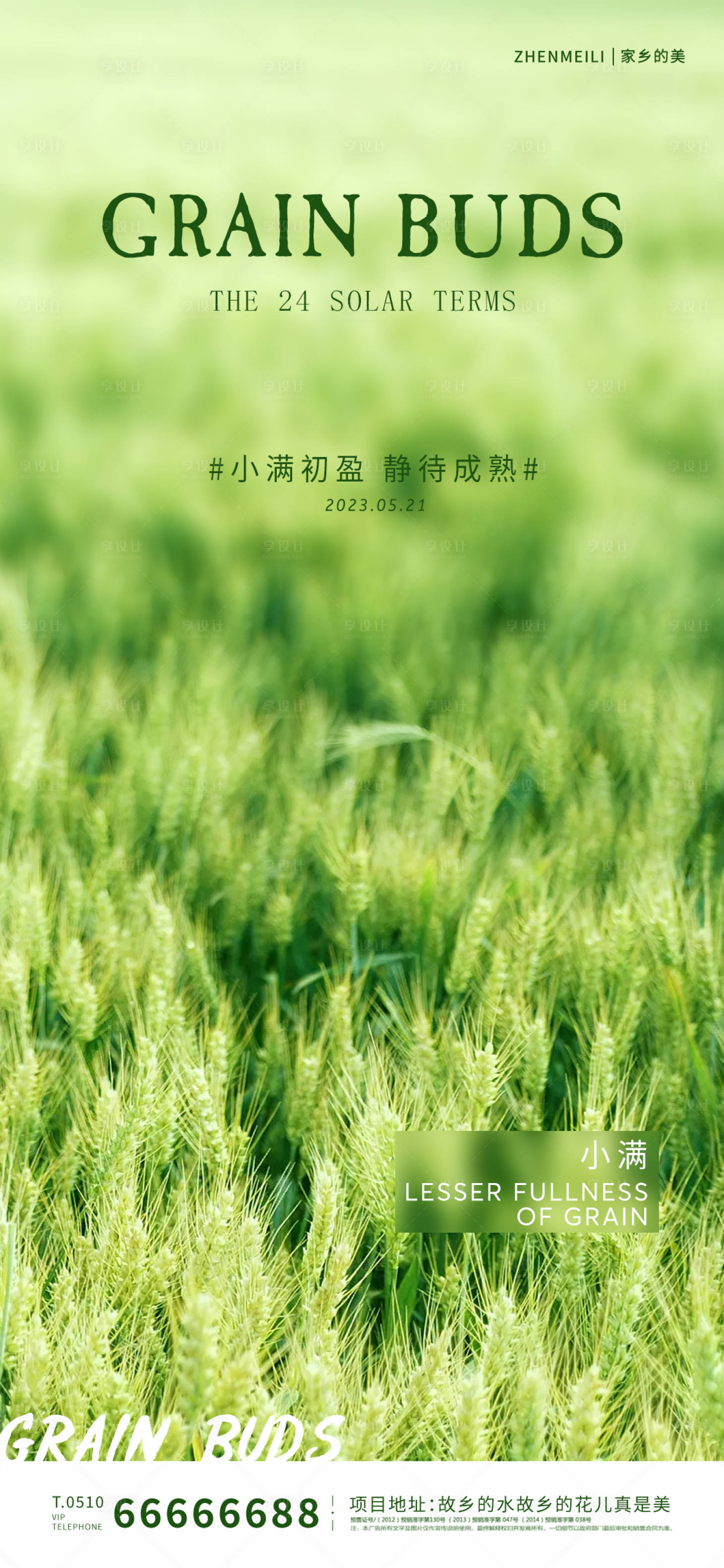 源文件下載【小滿節(jié)氣海報】編號：87430016800881810