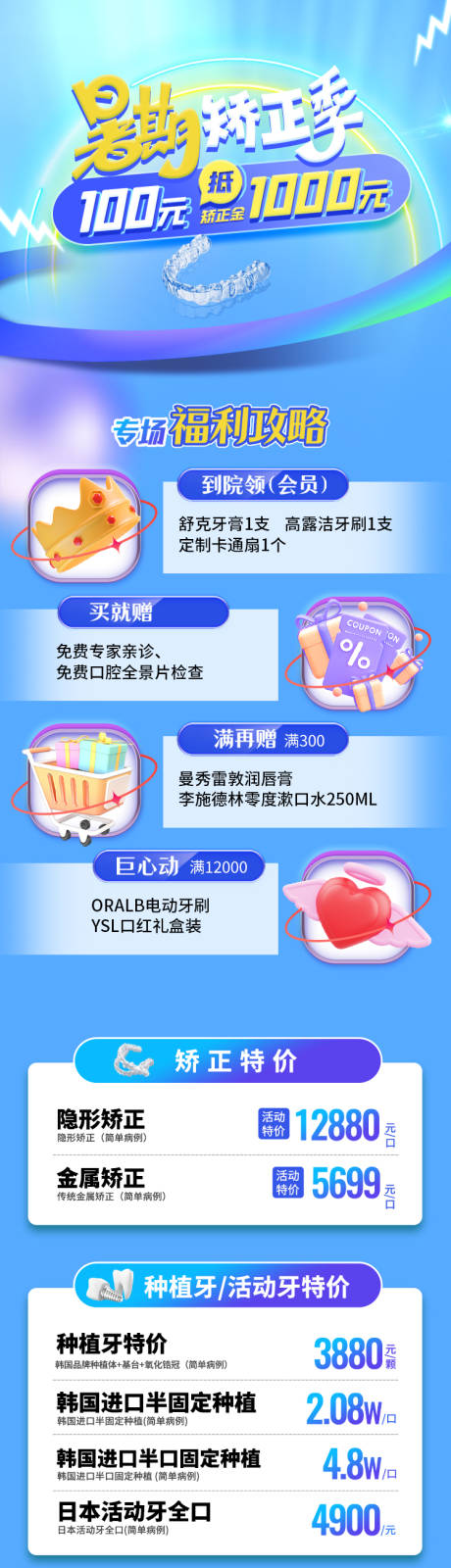 源文件下载【口腔暑期矫正活动专题】编号：23480017033407020