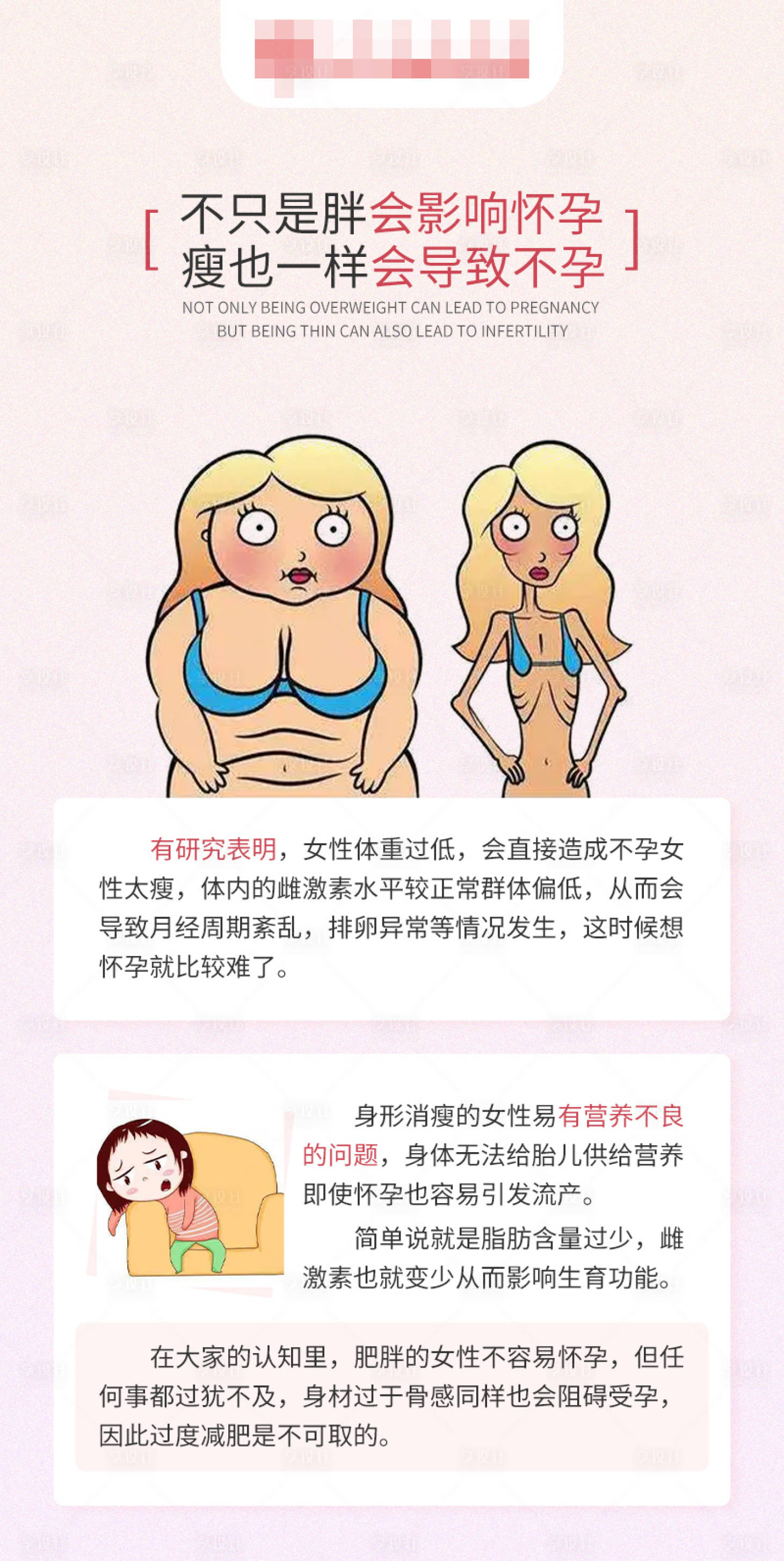 源文件下载【胖瘦不孕海报】编号：98610016957827715